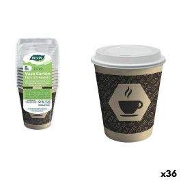Set de Vasos Algon Cartón Café 8 Piezas 250 ml (36 Unidades) Set de Vasos Algon Cartón Café 8 Piezas 250 ml (36 Unidades)