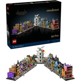 LEGO Harry Potter 76444 Tiendas Mágicas del Callejón Diagon, Juego de Construcción 2750 Piezas