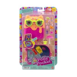 Mattel JCB17 Polly Pocket - Juego de Viaje con Accesorios - Vacaciones al Sol