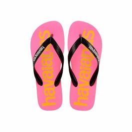 Chanclas para Mujer Havaianas Top Logomania Azul Rosa Chanclas para Mujer Havaianas Top Logomania Azul Rosa