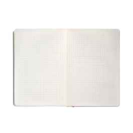 Cuaderno Con Gomilla Antartik Notes Tapa Blanda A5 Hojas Cuadricula Rosa Pastel 80 Hojas 80 gr Fsc