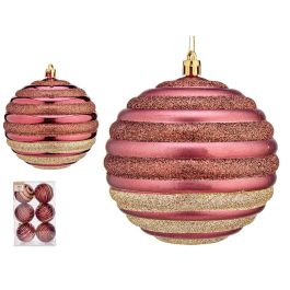 Set 6 Bolas Navidad Rosa Oscuro 10 cm Krist+ - Decoración plástico (6 Unidades) Precio: 42.58999987. SKU: B1JYCHF4YV