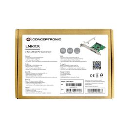 Conceptronic Emrick06 gr Tarjeta PCI Express 2 Puertos USB 3.0 SuperSpeed 5 Gbps Conceptronic Emrick06 gr Tarjeta PCI Express 2 Puertos USB 3.0 SuperSpeed 5 Gbps