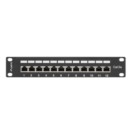 Lanberg PPF5-9012-B Patch Panel 12 Puertos Cat5/Cat5e Montaje en Bastidor Negro Metal 1U Precio: 25.69000005. SKU: B17MPWWSL5