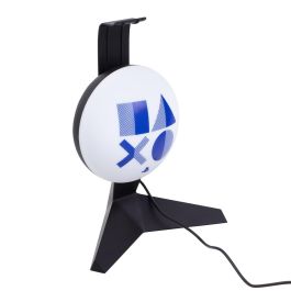 Paladone Soporte para Auriculares con Luz para PlayStation, Incluye Cable USB
