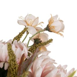 Bouquet Crisantemo Rosa Pvc-Tejido 52 cm