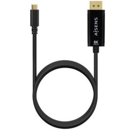 AISENS - CABLE CONVERSOR USB-C A DISPLAYPORT 8K@60HZ, USB-C/M-DP/M, NEGRO, 1.8M AISENS - CABLE CONVERSOR USB-C A DISPLAYPORT 8K@60HZ, USB-C/M-DP/M, NEGRO, 1.8M
