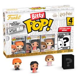 FUNKO Bitty POP! Harry Potter Ron Pack de 4 figuras con 1 misteriosa raro o hiperraro en estuche de acrílico
