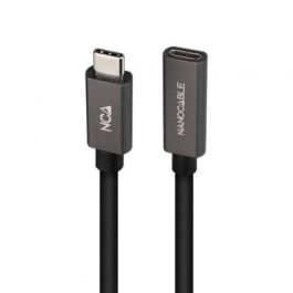 Cable Alargador USB-C NANOCABLE 10.01.4400 Negro 50 cm (1 unidad)
