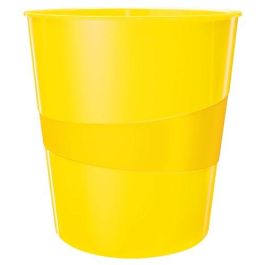 Papelera Plastico Cerrada Leitz Wow 15L Amarillo Precio: 11.49999972. SKU: B1BMPK9KAY