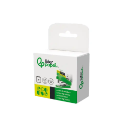 Liderpapel Grapadora Ecouse Mini, Capacidad 12 Hojas, 100% Plástico Reciclado, Incluye 1000 Grapas 26/6