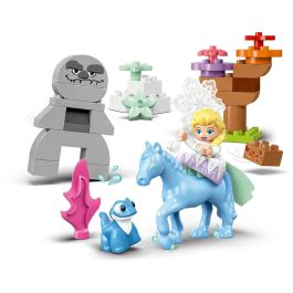 LEGO 10418 DUPLO Disney Elsa y Bruni en el Bosque Encantado - Set de Construcción para Niños Pequeños