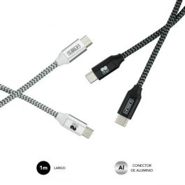 SUBBLIM PACK 2 CABLES USB TIPO USB-C A USB-C 1 M BLACK/SILVER cable USB SUBBLIM PACK 2 CABLES USB TIPO USB-C A USB-C 1 M BLACK/SILVER cable USB