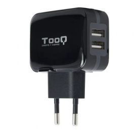 Tooq TQWC-1S02 Cargador de Pared 2 USB 17W Negro Precio: 7.49999987. SKU: S0208500
