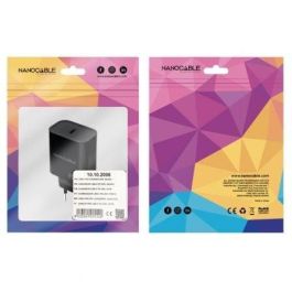 NANOCABLE CARGADOR USB-C PD 20W NEGRO