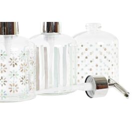 DKD Home Decor Dosificador Urban Cristal ABS Multicolor 350ml 8 x 14 x 8 cm (12 Unidades)