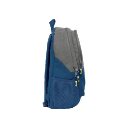 Mochila Escolar Munich Street Azul Gris 32 x 44 x 16 cm