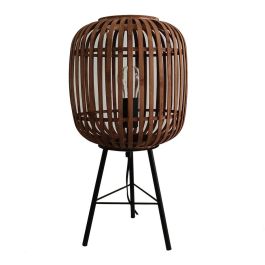 Lámpara de mesa Versa Marrón Metal Tela Bambú (25 x 50 x 25 cm) Precio: 65.49999951. SKU: S3409744