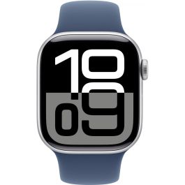 Apple Watch Series 10 GPS + Cellular 42mm Caja Aluminio Plata con Correa Deportiva Denim M/L