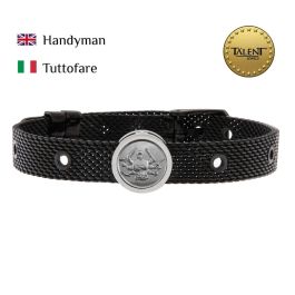 Pulsera Unisex Handyman Talent Jewels TJA-2-03-03-2-235 Negro