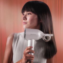 Cecotec Secador de Pelo DryGlam Waves Champagne 1600W Plasma Coanda 4en1 Pantalla Digital