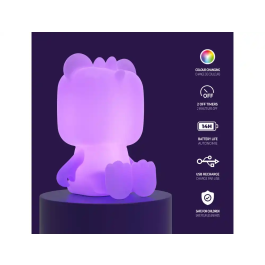 Wondee Dino Light Lámpara de Silicona Recargable USB Luz Nocturna Infantil