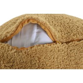 DKD Home Decor Cojin Suelo Boho Bucle 1c24 Mostaza 50 x 50 x 40 cm