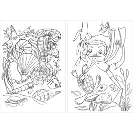 Pelikan Libro de manualidades Upcycling con pegatinas. Meereswelt A4
