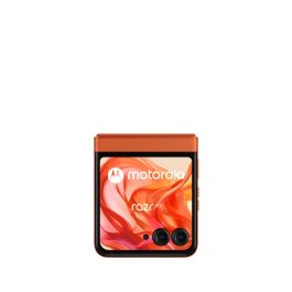 Motorola razr 50 5G Dual SIM, Pantalla Plegable 6.9" pOLED + Externa 3.63", 50MP, 8GB RAM, 256GB Almacenamiento, IPX8, 4200 mAh Naranja