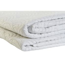 Colcha Oriental DKD Home Decor Blanco 260 x 1 x 180 cm Colcha Oriental DKD Home Decor Blanco 260 x 1 x 180 cm