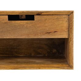 Mesita Flotante Miel Madera de Mango 40 X 25 X 23 cm