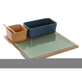 DKD Home Decor Set Aperitivo Scandi de 5 piezas en Bambú y Porcelana Multicolor Natural, Apto Microondas y Lavavajillas, 27x26x8 cm Precio: 26.49999946. SKU: S3041346