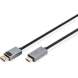 Digitus Cable Adaptador DisplayPort a HDMI Tipo A 3m Negro 4K Conector Derecho Macho Versión 2.0 Precio: 37.50000056. SKU: B174B3ASED
