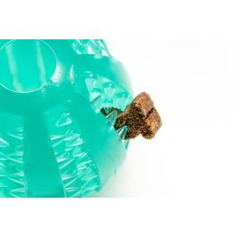 Gloria Pelota Dental Resistente TPR 7 cm para Perros | Juguete Masticable con Hendiduras para Limpieza de Sarro y Dispensador de Premios