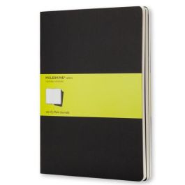 Cuaderno Moleskine Cahier 19X25 120H Lisa Negra Set De 3