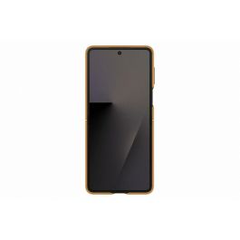 Samsung EF-VF766PAEGWW Funda Kindsuit para Galaxy Flip7 Marrón Camel Monocromo de fácil aplicación