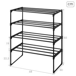 Estantería Max Home Metal (4 Unidades)