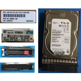 Hewlett Packard Enterprise Disco Duro 4TB 6G SAS 7.2K rpm LFF (3.5-inch) Midline con 1 año de Garantía