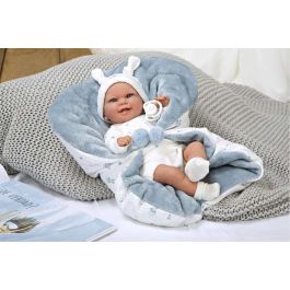 Muñeca elegance 35 cm babyto azul c/manta (muñeco de peso) Muñeca elegance 35 cm babyto azul c/manta (muñeco de peso)