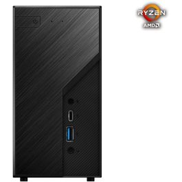 ASRock DESKMINI X300 Mini PC Barebone AM4, AMD X300, DDR4-SDRAM, HDMI/DP/D-Sub, 120W, Negro