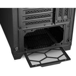 SHARKOON ELITE SHARK TG7M RGB Negro Caja de PC con 4 ventiladores RGB PWM, panel frontal de rejilla, compatible con radiador hasta 360mm y USB Tipo C