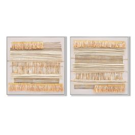 DKD Home Decor Cuadro Boho Lienzo MDF Natural Beige 82x82 cm (2 Unidades) Precio: 99.58999985. SKU: B1AA4ZF9H5