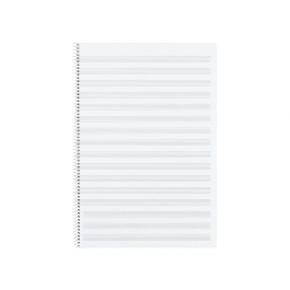 Liderpapel Bloc Música Pentagrama 3mm Folio 20 Hojas 100 g/m²