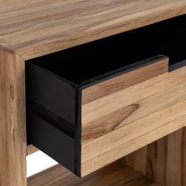 Mesita Natural Madera de Teca Salón 45 X 30 X 60 cm