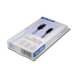 Elbe CA-118-MICRO Cable USB a Micro USB Alta Velocidad Carga Rápida QC 2A Sincronización Datos 480Mbps 1m