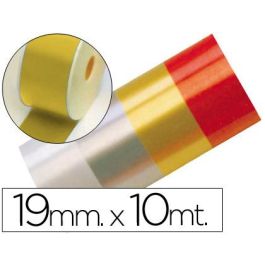 Cinta Fantasia 10 Mt X 19 mm Oro 18 unidades