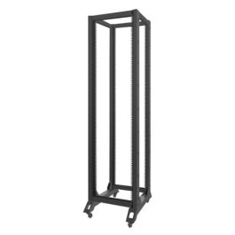 Lanberg OR01-6842-B Base para Rack de 19 pulgadas, Accesorio de Bastidor Color Negro, 600 kg de Carga Máxima, 600x800 mm