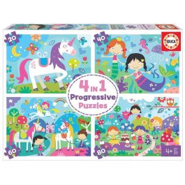 Puzzles progresivos 20-40-60-80 piezas mundo de fantasía Puzzles progresivos 20-40-60-80 piezas mundo de fantasía