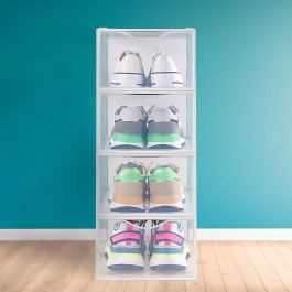 Caja apilable para zapatos Max Home Blanco 6 Unidades Polipropileno ABS 23 x 14,5 x 33,5 cm Caja apilable para zapatos Max Home Blanco 6 Unidades Polipropileno ABS 23 x 14,5 x 33,5 cm