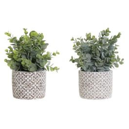 Planta Decorativa DKD Home Decor Jarrón Verde Resina PE (10,5 x 10,5 x 24 cm) (2 Unidades) Precio: 18.58999956. SKU: B1CAMY29CL